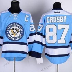 Pittsburgh Penguins #87 Sidney Crosby Sininen Paita – Miesten