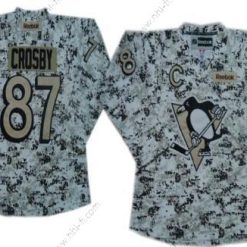 Pittsburgh Penguins #87 Sidney Crosby Valkoinen Maastokuvio Paita – Miesten