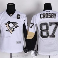 Pittsburgh Penguins #87 Sidney Crosby Valkoinen Paita – Lasten