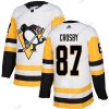 Pittsburgh Penguins #87 Sidney Crosby Valkoinen Road Aito Ommeltu NHL Paita – Nuoret