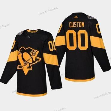 Pittsburgh Penguins Räätälöidyt Coors 2019 Stadium Series Musta Aito Paita – Miesten