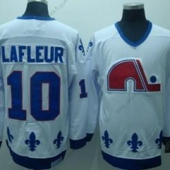 Quebec Nordiques #10 Guy Lafleur Valkoinen Retro CCM Paita – Miesten