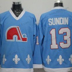 Quebec Nordiques #13 Mats Sundin Sininen CCM Vintage Paita – Miesten