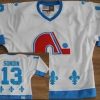 Quebec Nordiques #13 Mats Sundin Valkoinen With Sininen Retro CCM Paita – Miesten