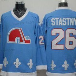 Quebec Nordiques #26 Peter Stastny Sininen CCM Vintage Paita – Miesten