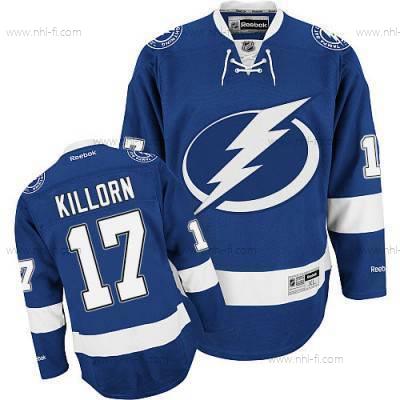 Reebok Tampa Bay Lightning #17 Alex Killorn Premier Sininen Kotiottelu NHL Paita – Miesten