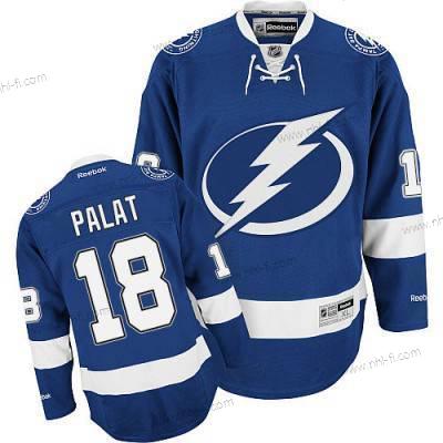 Reebok Tampa Bay Lightning #18 Ondrej Palat Premier Sininen Kotiottelu NHL Paita – Miesten