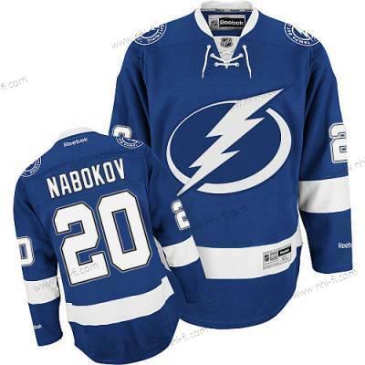 Reebok Tampa Bay Lightning #20 Evgeni Nabokov Sininen Kotiottelu NHL Paita – Miesten