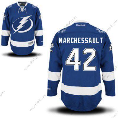 Reebok Tampa Bay Lightning #42 Jonathan Marchessault Premier Royal Sininen Kotiottelu NHL Paita – Miesten