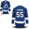 Reebok Tampa Bay Lightning #55 Braydon Coburn Premier Royal Sininen Kotiottelu NHL Paita – Miesten