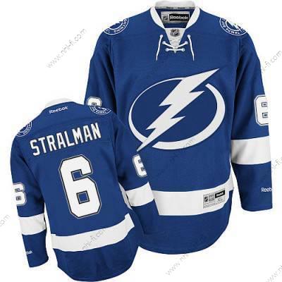 Reebok Tampa Bay Lightning #6 Anton Stralman Royal Sininen Kotiottelu NHL Paita – Miesten