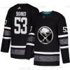 Sabres #53 Jeff Skinner Musta Aito 2019 All-Star Ommeltu Jääkiekko Paita – Miesten