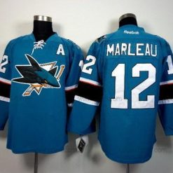 San Jose Sharks #12 Patrick Marleau 2014 Sininen Paita – Miesten