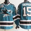 San Jose Sharks #15 James Sheppard Sininen Paita – Miesten