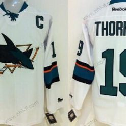 San Jose Sharks #19 Joe Thornton 2014 Valkoinen Paita – Miesten