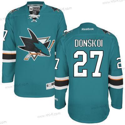 San Jose Sharks #27 Joonas Donskoi Sinivihreä Kotiottelu Paita – Miesten