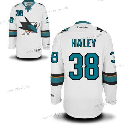 San Jose Sharks #38 Micheal Haley Valkoinen Kolmas Jääkiekko Paita – Miesten