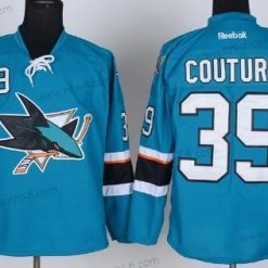 San Jose Sharks #39 Logan Couture 2014 Sininen Paita – Miesten