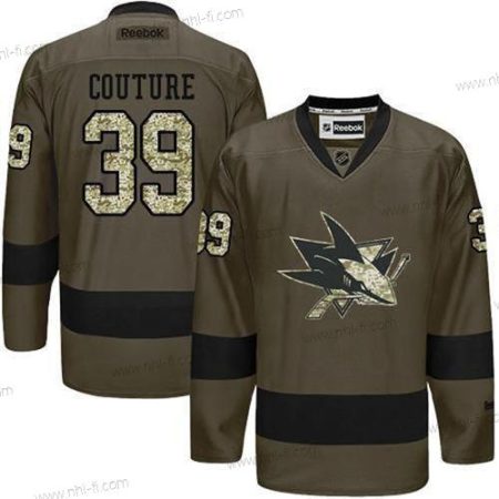 San Jose Sharks #39 Logan Couture Reebok Vihreä Maastokuvio Pelaaja Paita – Miesten