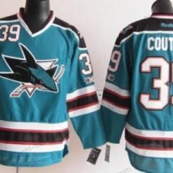 San Jose Sharks #39 Logan Couture Sininen Paita – Miesten