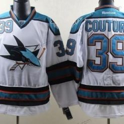 San Jose Sharks #39 Logan Couture Valkoinen Paita – Miesten