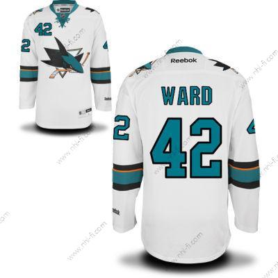 San Jose Sharks #42 Joel Ward Valkoinen Kolmas Jääkiekko Paita – Miesten