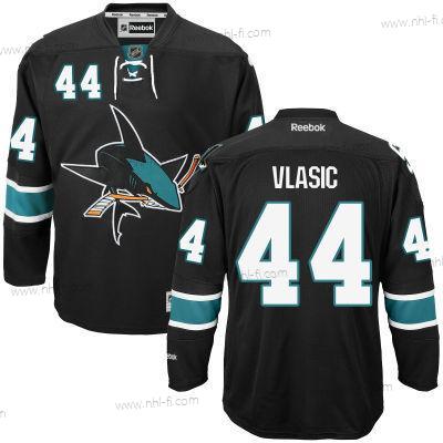 San Jose Sharks #44 Marc-Edouard Vlasic Musta Vieras Jääkiekko Paita – Miesten