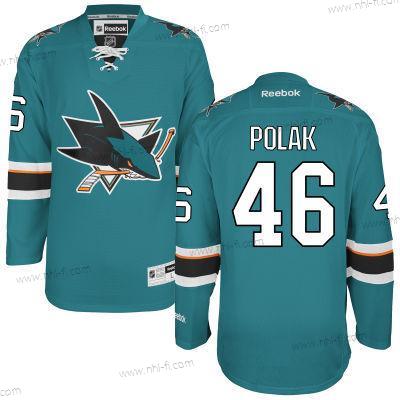 San Jose Sharks #46 Roman Polak Sinivihreä Kotiottelu Paita – Miesten