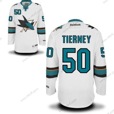 San Jose Sharks #50 Chris Tierney Valkoinen Kolmas Jääkiekko Paita – Miesten