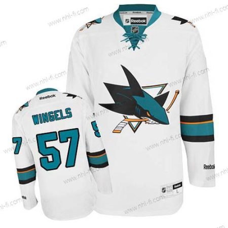 San Jose Sharks #57 Tommy Wingels Valkoinen Kolmas Paita – Miesten