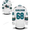 San Jose Sharks #68 Melker Karlsson Valkoinen Kolmas Jääkiekko Paita – Miesten