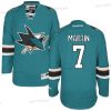 San Jose Sharks #7 Paul Martin Sinivihreä Kotiottelu Paita – Miesten