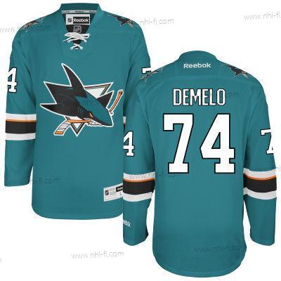 San Jose Sharks #74 Dylan Demelo Sinivihreä Kotiottelu Paita – Miesten