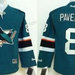 San Jose Sharks #8 Joe Pavelski 2014 Sininen Paita – Lasten