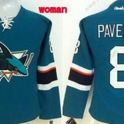 San Jose Sharks #8 Joe Pavelski 2014 Sininen Paita – Naisten