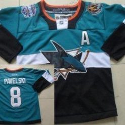 San Jose Sharks #8 Joe Pavelski 2015 Stadium Series Sininen #2 Musta Paita – Miesten