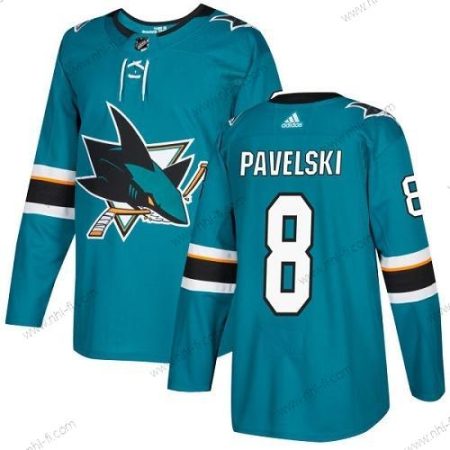 San Jose Sharks #8 Joe Pavelski Sinivihreä Kotiottelu Aito Ommeltu NHL Paita – Nuoret