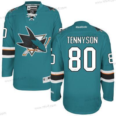 San Jose Sharks #80 Matt Tennyson Sinivihreä Kotiottelu Paita – Miesten