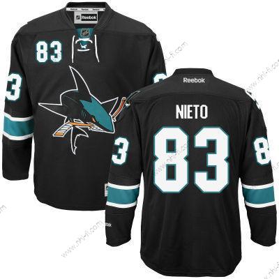 San Jose Sharks #83 Matt Nieto Musta Vieras Paita – Miesten