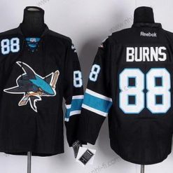 San Jose Sharks #88 Brent Burns Musta Vieras Paita – Miesten