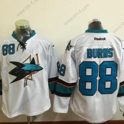 San Jose Sharks #88 Brent Burns Valkoinen Kolmas Jääkiekko Paita – Miesten