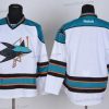 San Jose Sharks Tyhjä Valkoinen Paita – Miesten