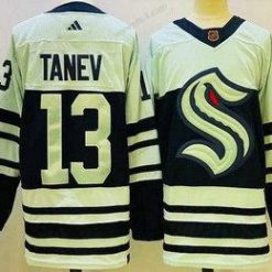 Seattle Kraken #13 Brandon Tanev Vihreä 2022 Käänteinen Retro Aito Paita – Miesten