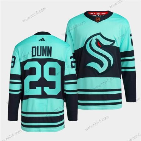 Seattle Kraken #29 Vince Dunn Ice Sininen 2022-23 Käänteinen Retro Ommeltu Paita – Miesten