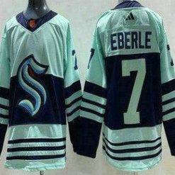 Seattle Kraken #7 Jordan Eberle Vihreä 2022 Käänteinen Retro Aito Paita – Miesten