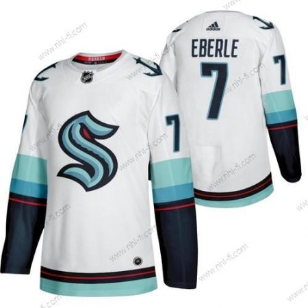 Seattle Kraken #7 Kraken Jordan Eberle 2022 Kolmas Valkoinen Paita – Miesten