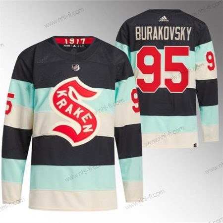 Seattle Kraken #95 Andre Burakovsky Sininen 2024 Talvi Klassinen Primegreen Ommeltu Paita – Miesten