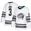 Sininen Jackets #3 Seth Jones Valkoinen Aito 2019 All-Star Ommeltu Jääkiekko Paita – Miesten