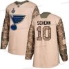 Sininens #10 Brayden Schenn Maastokuvio Aito 2017 Veterans Day Stanley Cup Final Bound Ommeltu Jääkiekko Paita – Miesten