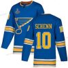 Sininens #10 Brayden Schenn Sininen Vaihtopaita Aito Stanley Cup Champions Ommeltu Jääkiekko Paita – Miesten